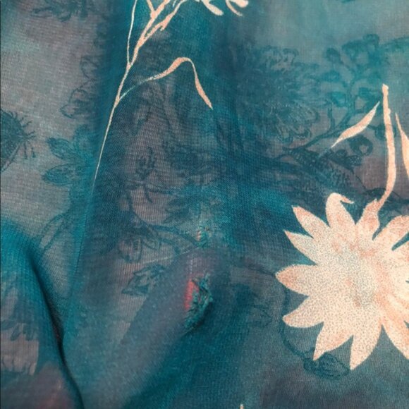 Beautiful Carole Little turquoise lined skirt. GUC - Picture 7 of 8